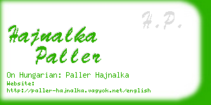 hajnalka paller business card